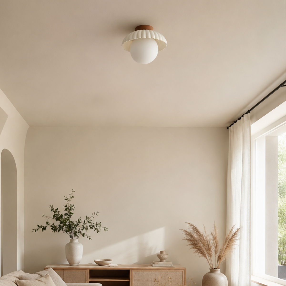 Moderne LED Deckenleuchte zum Aufbauen