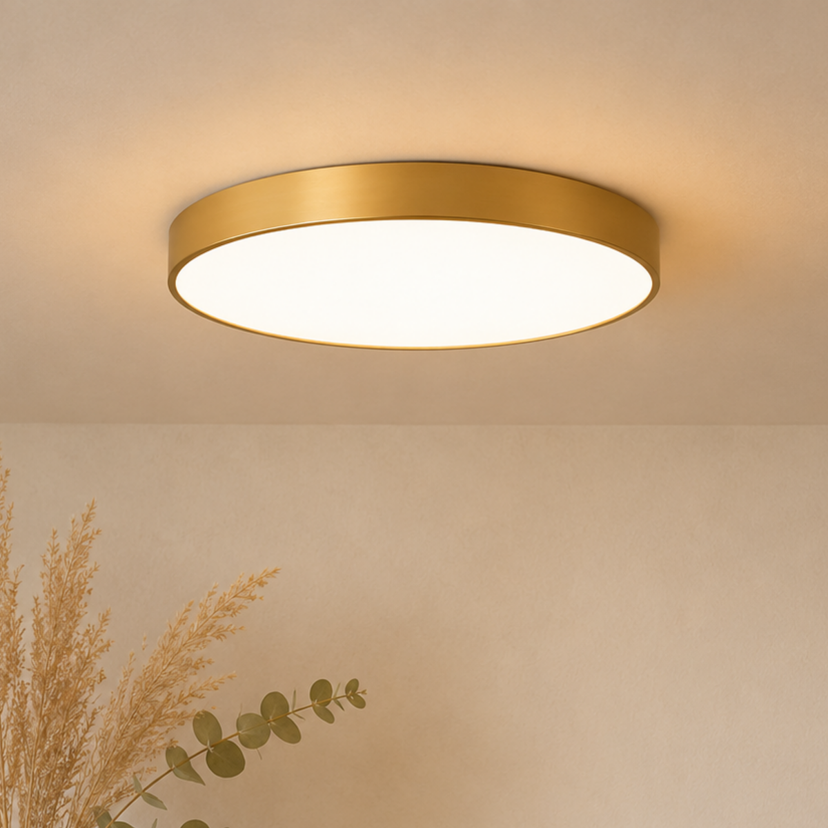 Goldene Kreis LED Deckenleuchte