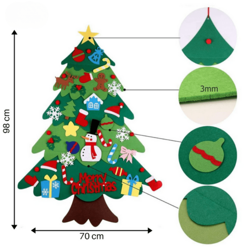 TreeJoy Craft - DIY Christmas tree for children - Learn creatively & playfully