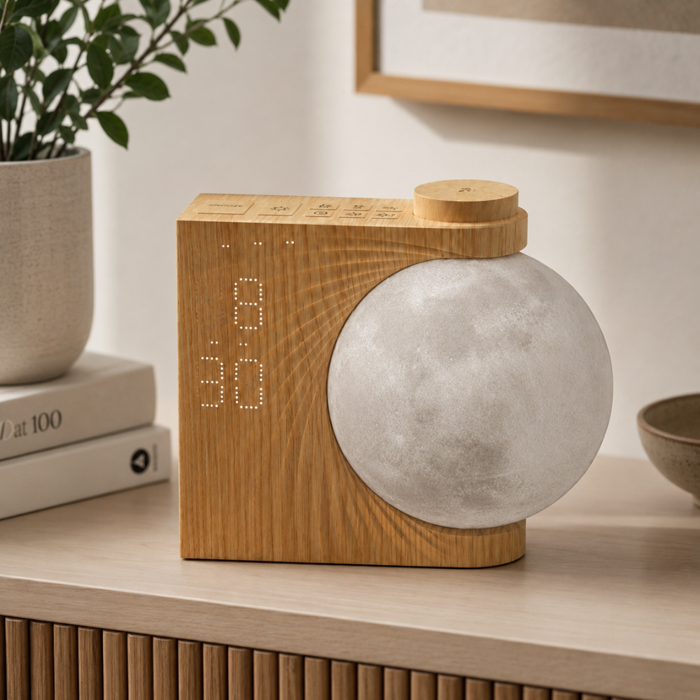 Restora Sunrise Alarm Clock - Gradual Light Wake Up Light & Nightstand Lamp