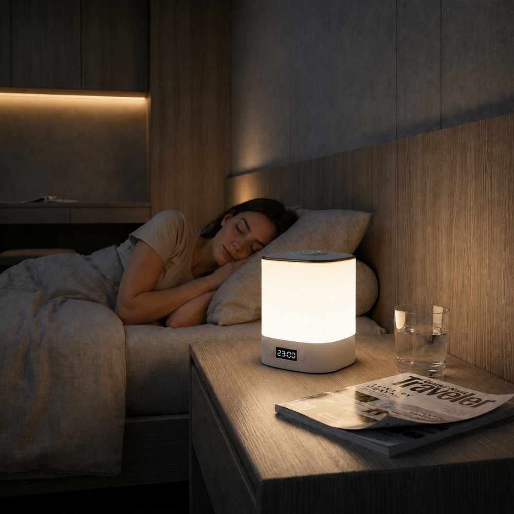 Modern Minimalist Table Lamp with Dimmable LED for Bedroom & Desk