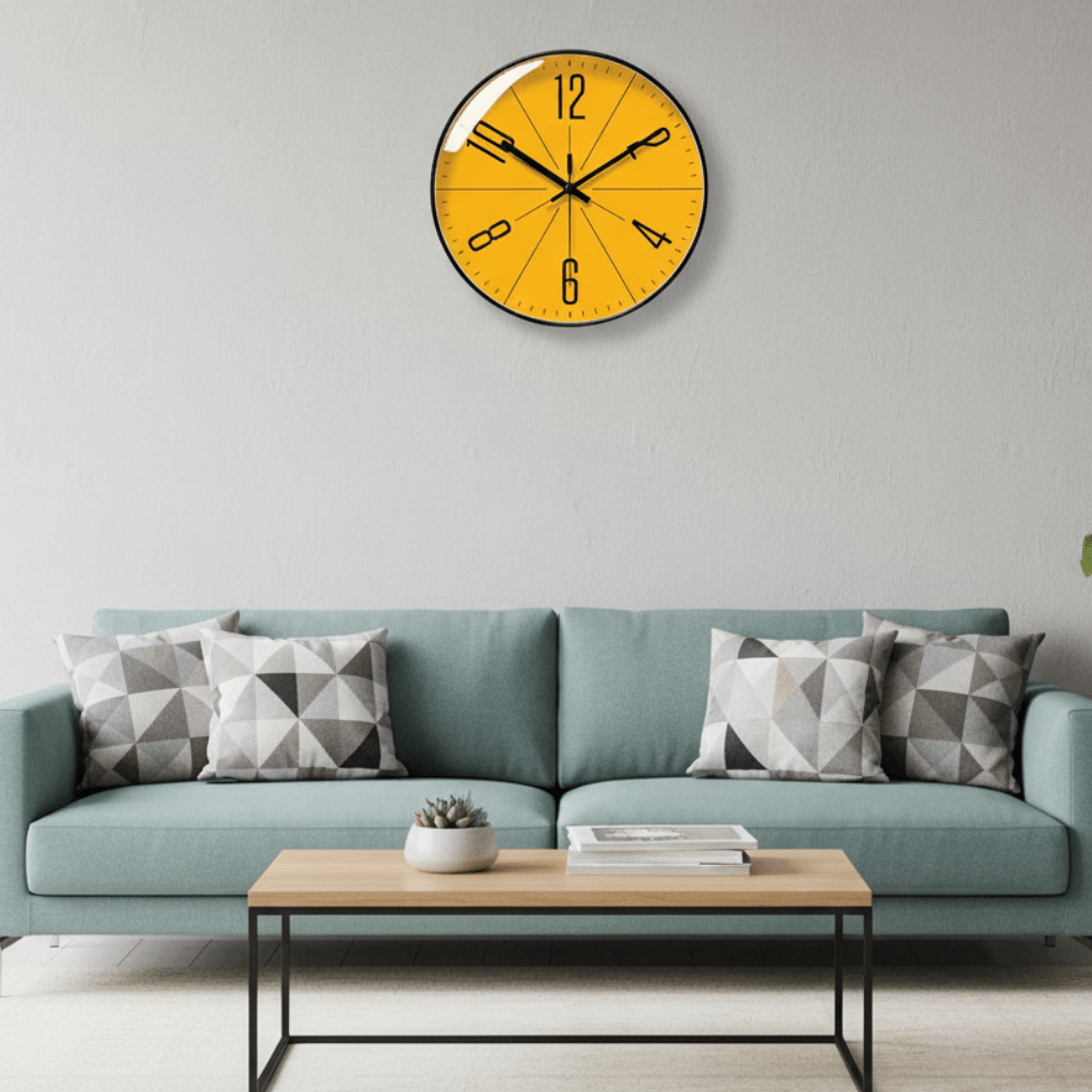 SCANDICLOCK – Black Wall Clock in Nordic Style – Precise & Stylish for Every Home