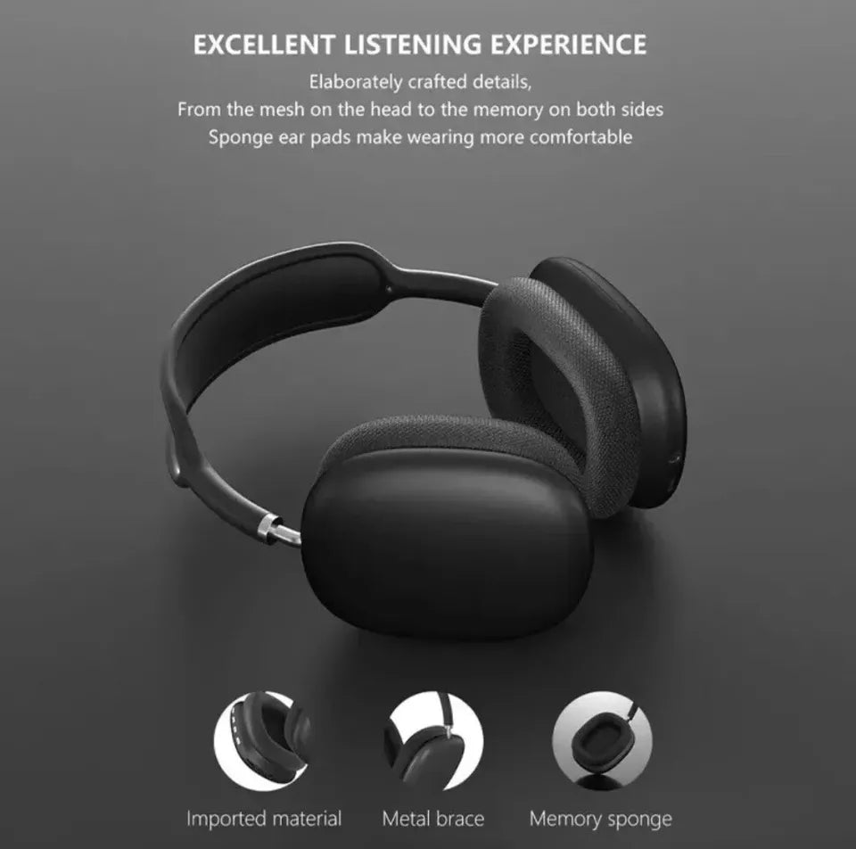 Bluetooth Headphones with Active Noise Cancellation & Long Play