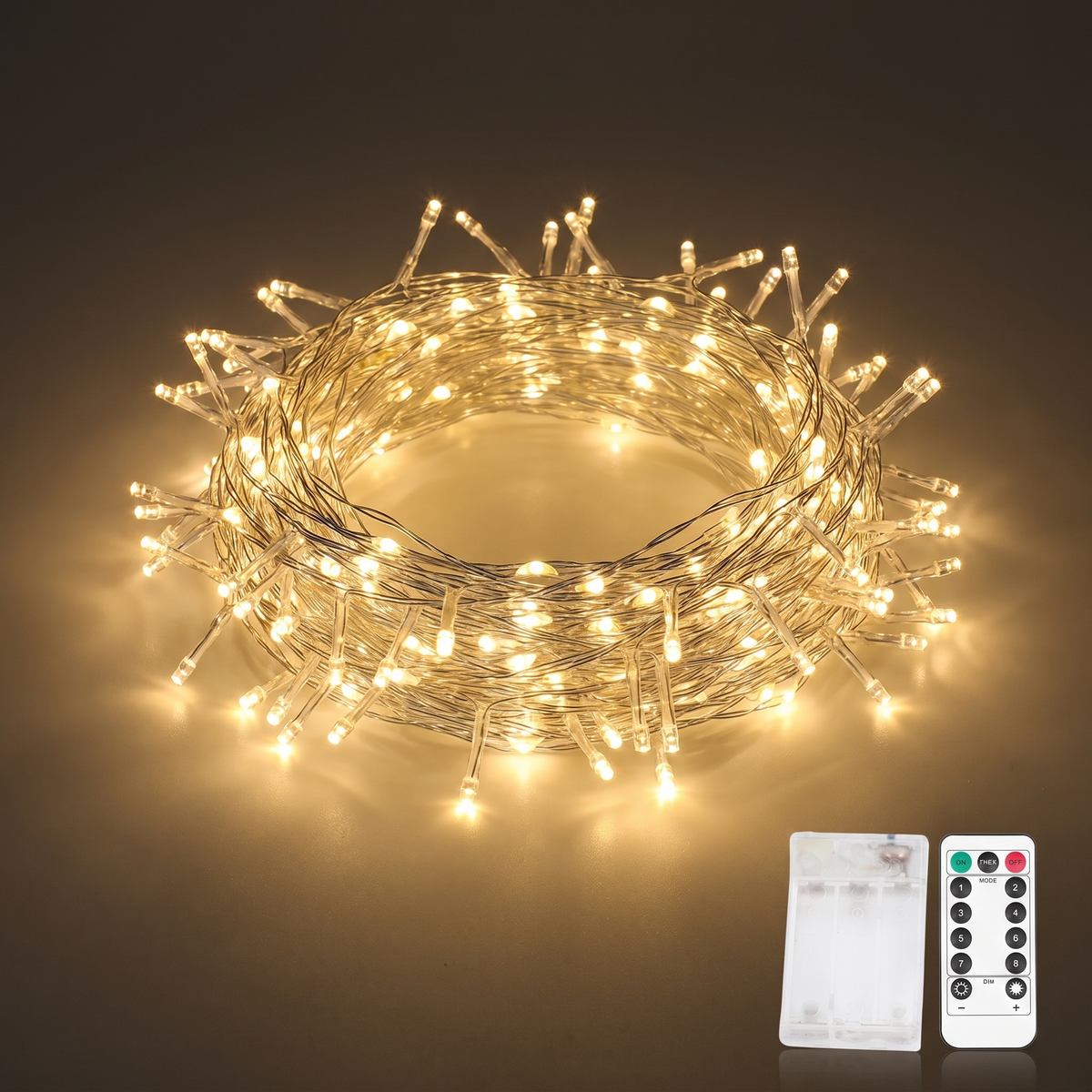 Clusterverlichting - Kerstverlichting met Afstandsbediening en 8 Lichtstanden