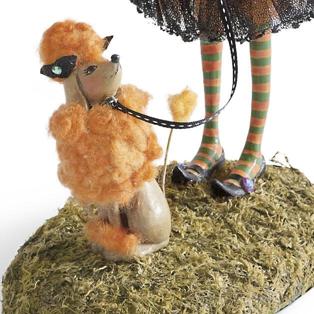 Halloween Beeldje | Handgemaakte Heks Decoratie | Hars