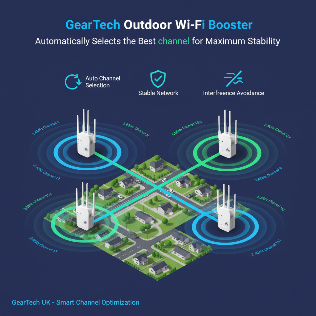 High‑Speed WiFi Signal Booster up to 1200Mbps