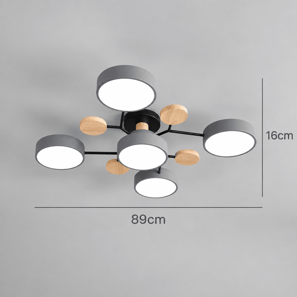 Modern round LED ceiling light with a minimalist design