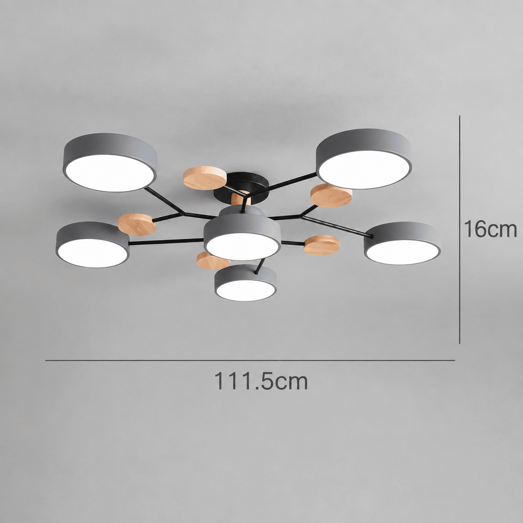 Modern round LED ceiling light with a minimalist design