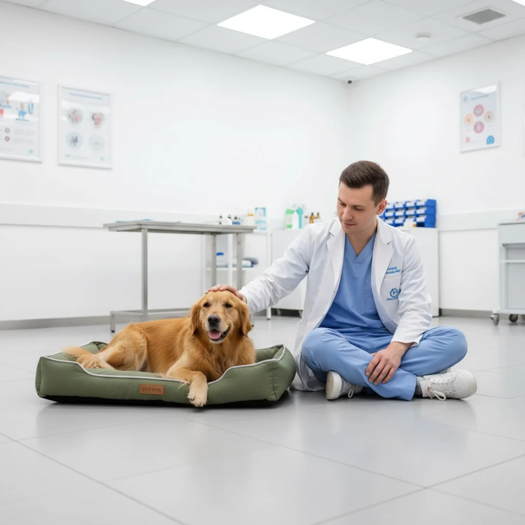 Foam Dog Bed with Washable Cover