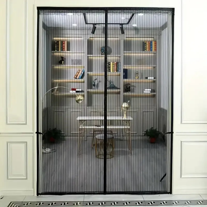 Magnetic Self-Closing Mesh Screen Door