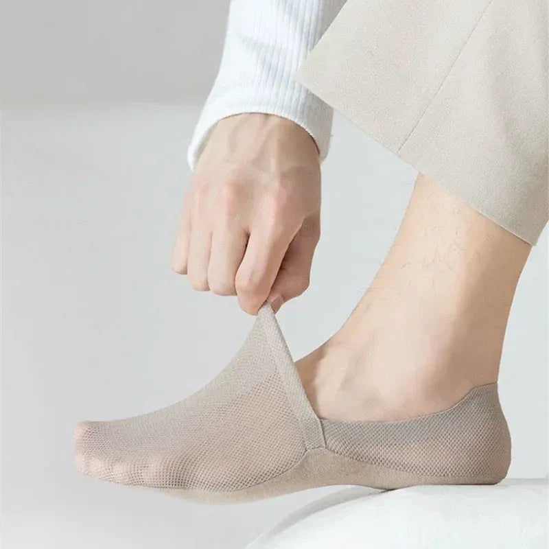 No-Show Anti-Slip Ankle Socks for Men