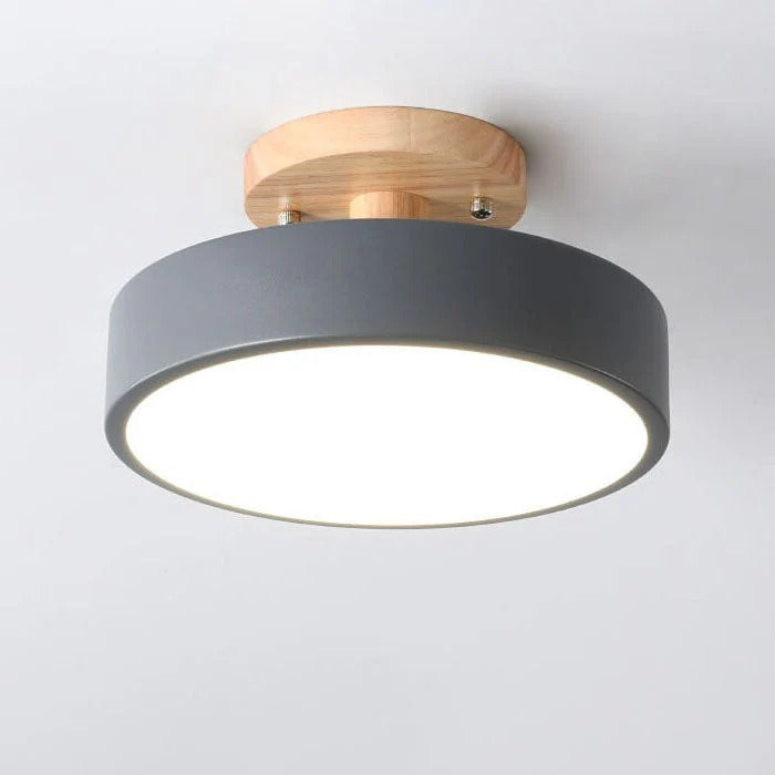 Scandinavian Wood Look LED Ceiling Light