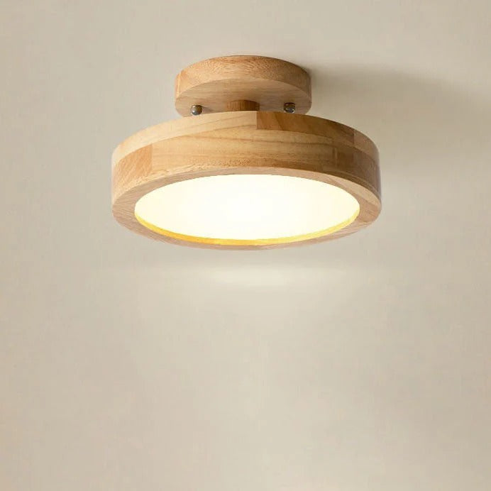 Scandinavian Wood Look LED Ceiling Light