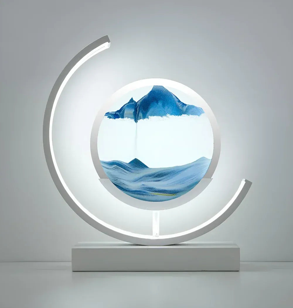 LED Sand Art Table Lamp with Remote