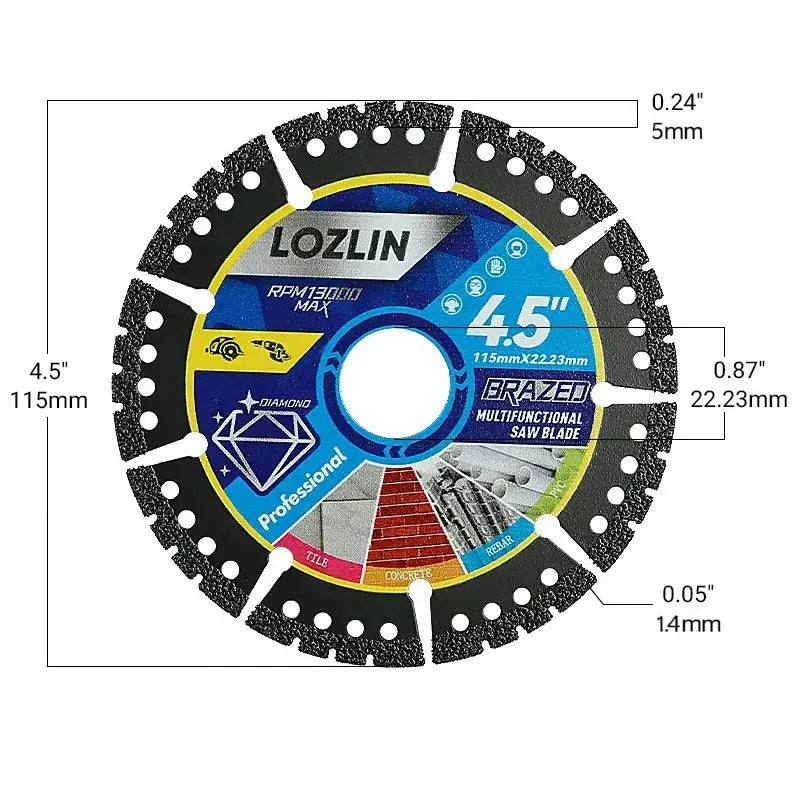 Diamond Saw Blade 115mm (2-Pack)