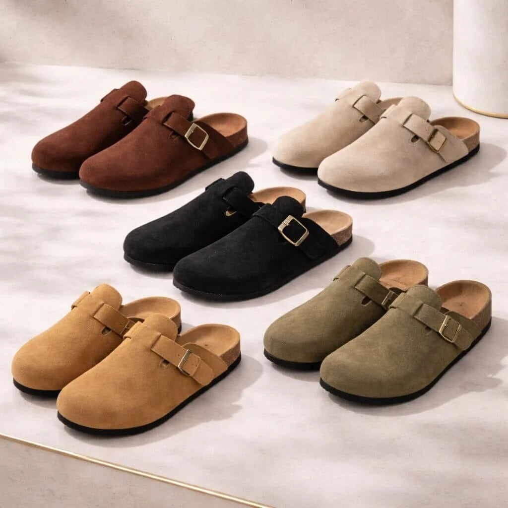 Suedara Cork & Suede House Slippers
