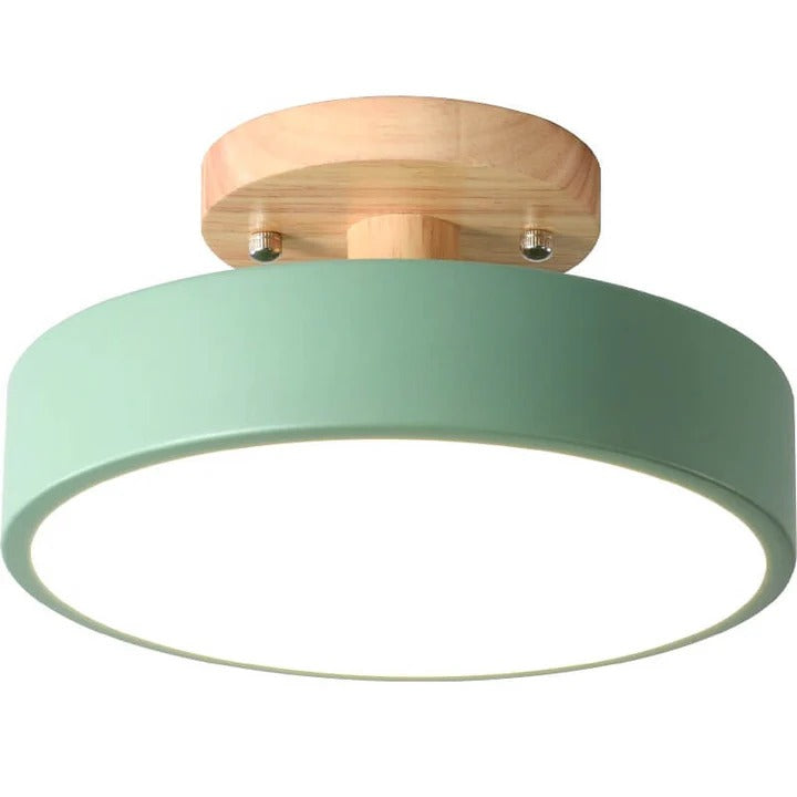Scandinavian Wood Look LED Ceiling Light