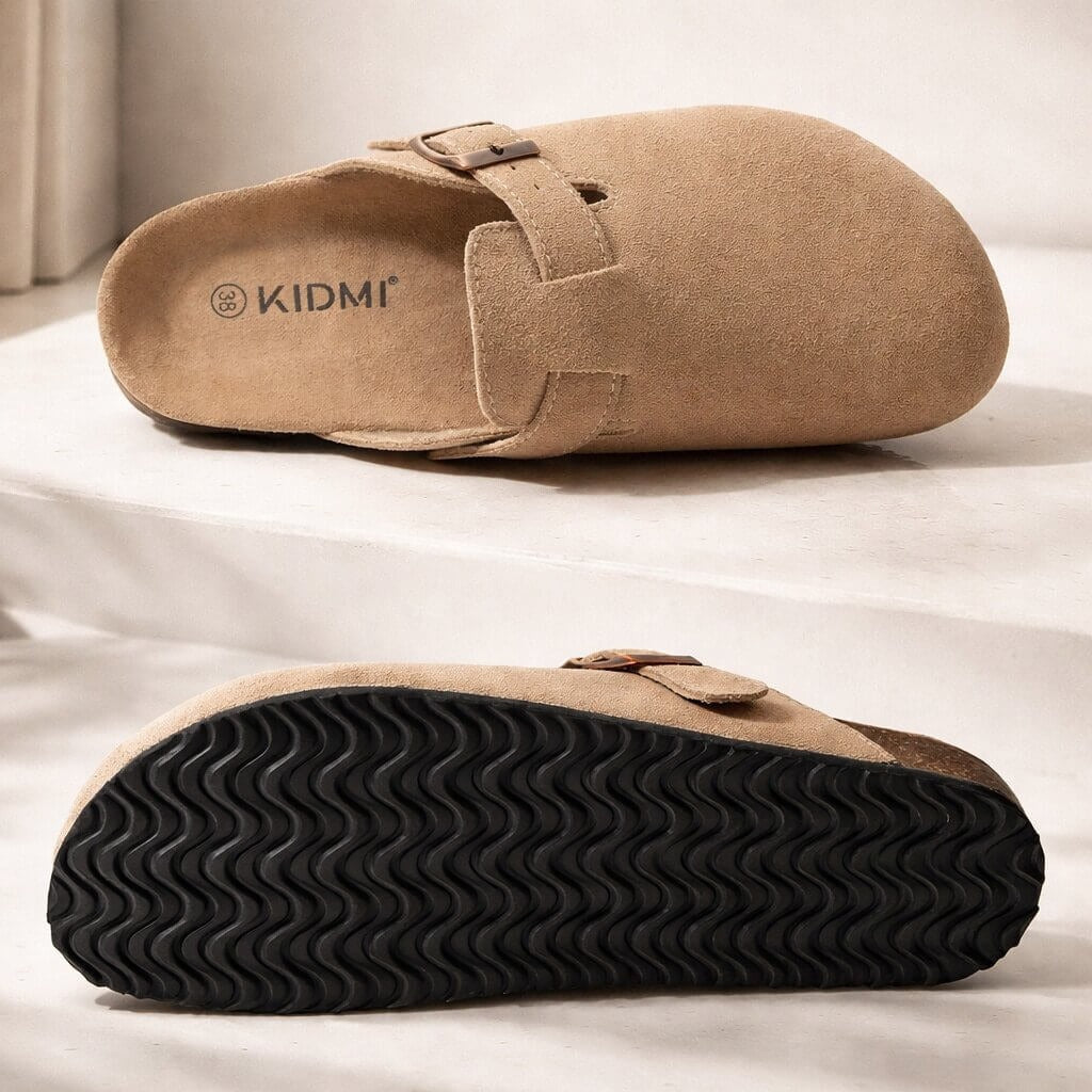 Suedara Cork & Suede House Slippers
