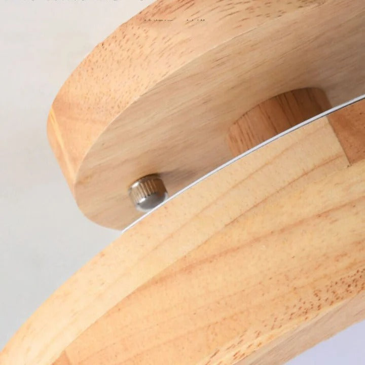 Scandinavian Wood Look LED Ceiling Light