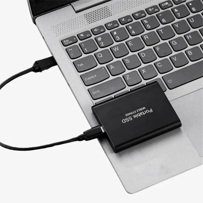 Portable 128GB External SSD with USB-C