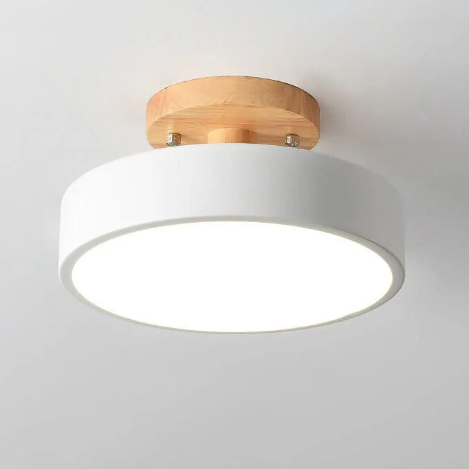 Scandinavian Wood Look LED Ceiling Light