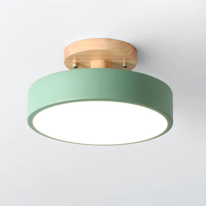 Scandinavian Wood Look LED Ceiling Light