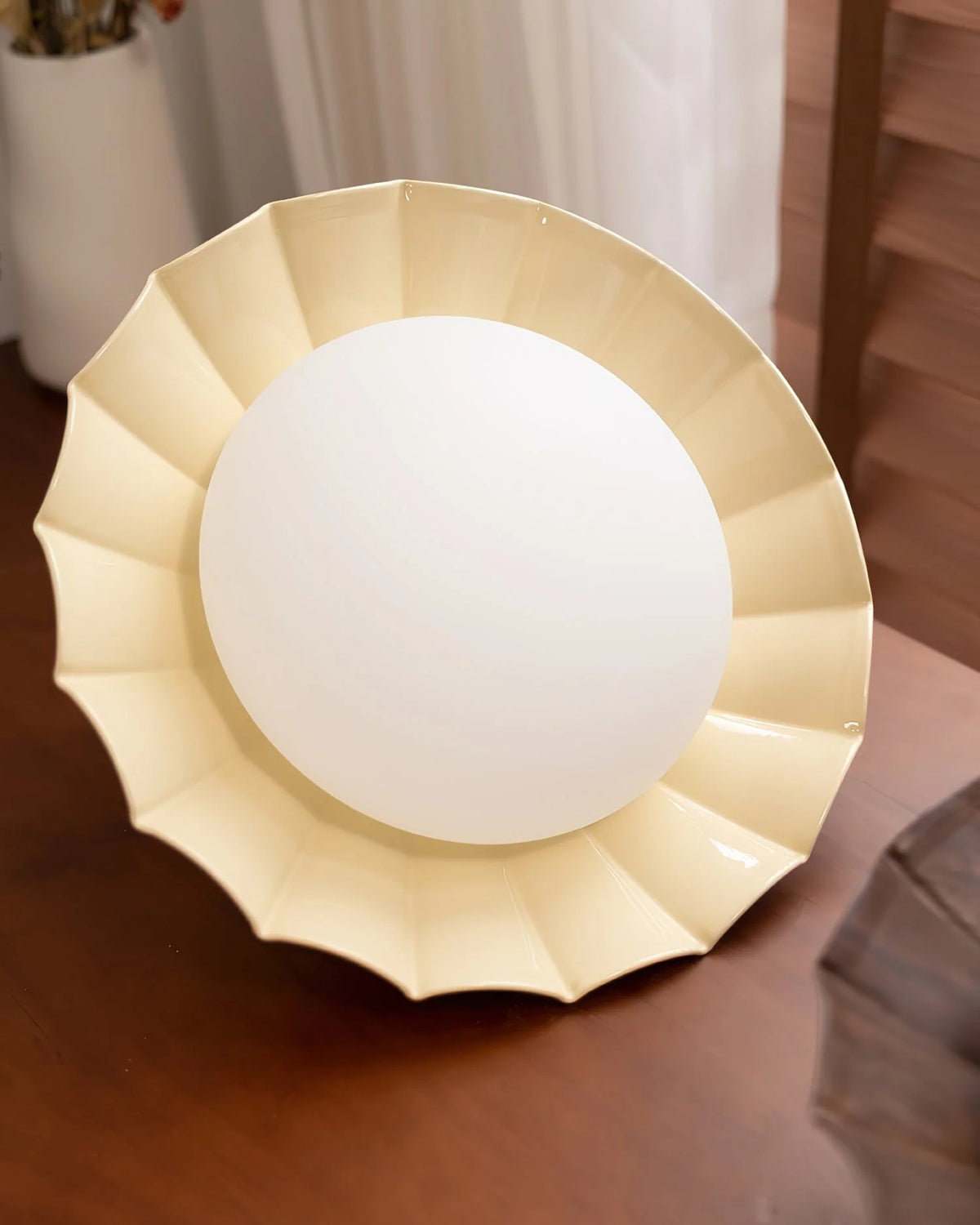 Scalloped Metal LED Ceiling Light