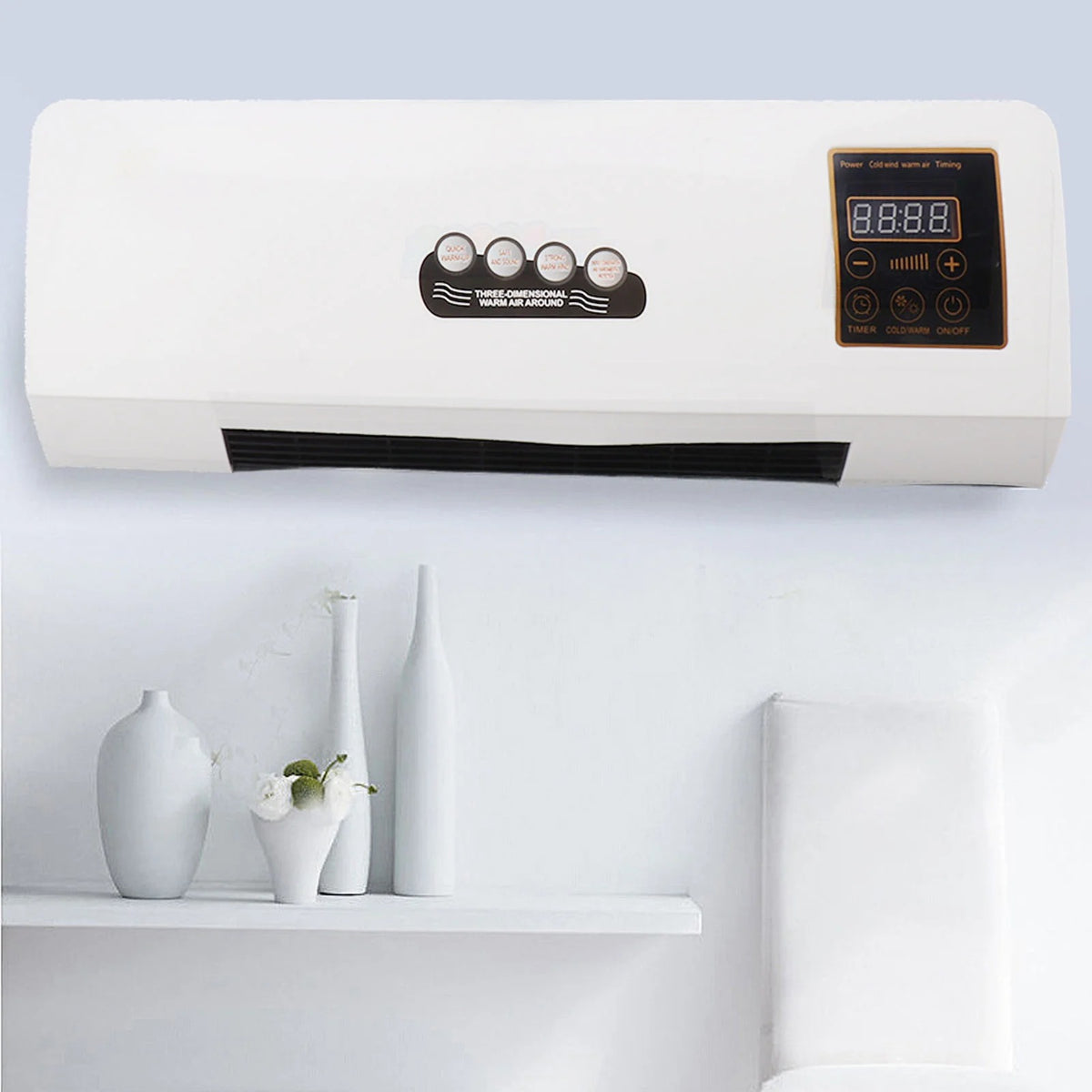 4-in-1 Wall-Mounted Bedroom Climate Unit