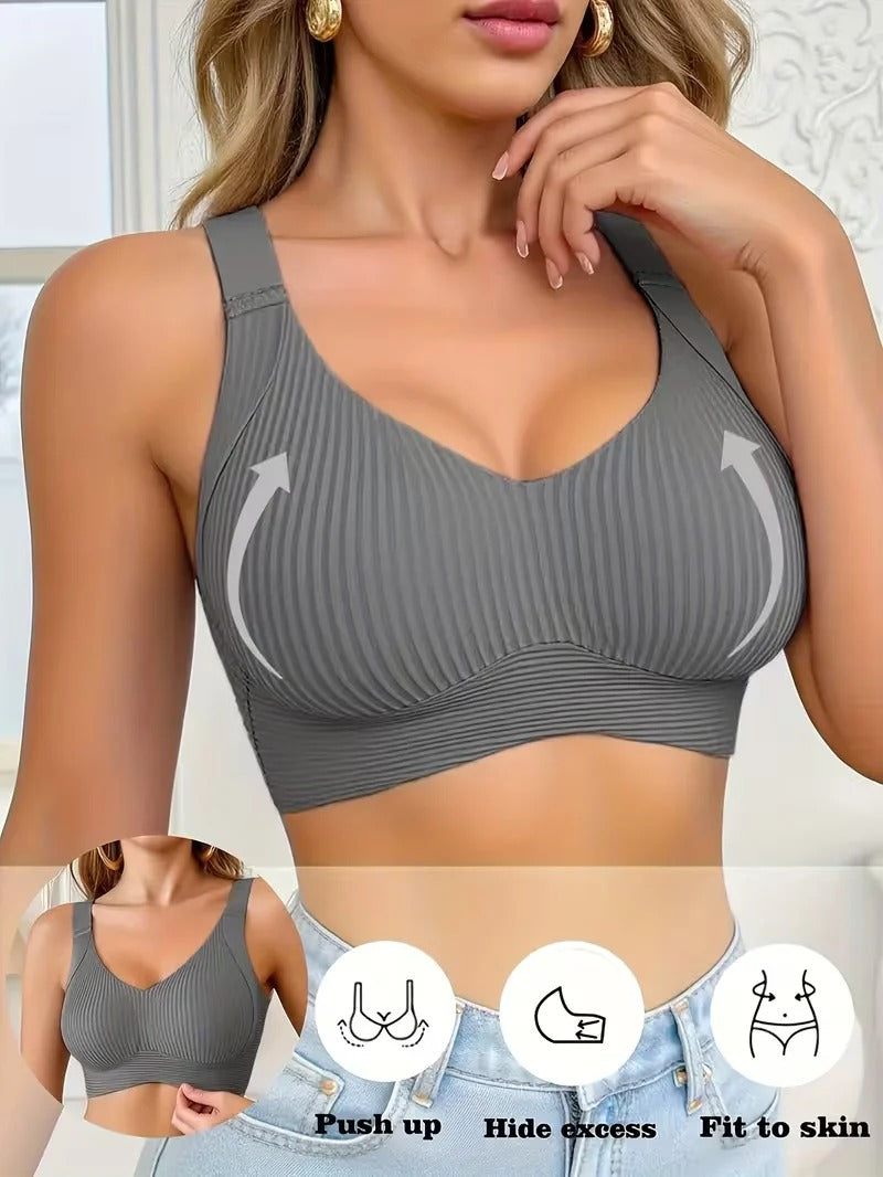 Wire-Free Push-Up Sports Bra