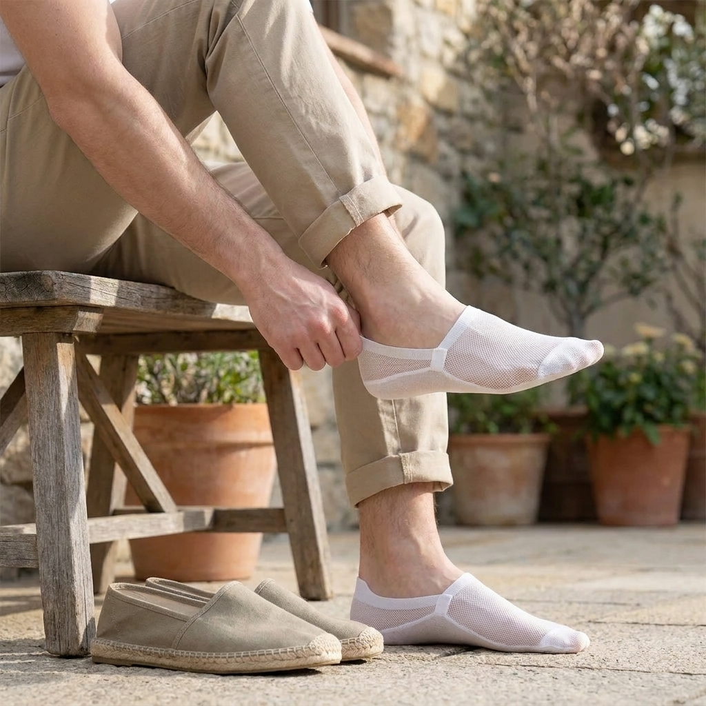 No-Show Anti-Slip Ankle Socks for Men