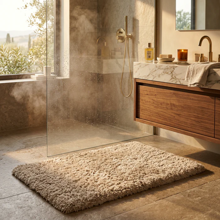 Plush Microfiber Shaggy Bath Rug