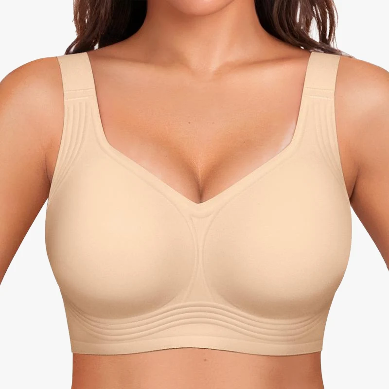 Seamless Wireless Gel-Strip Support Bra