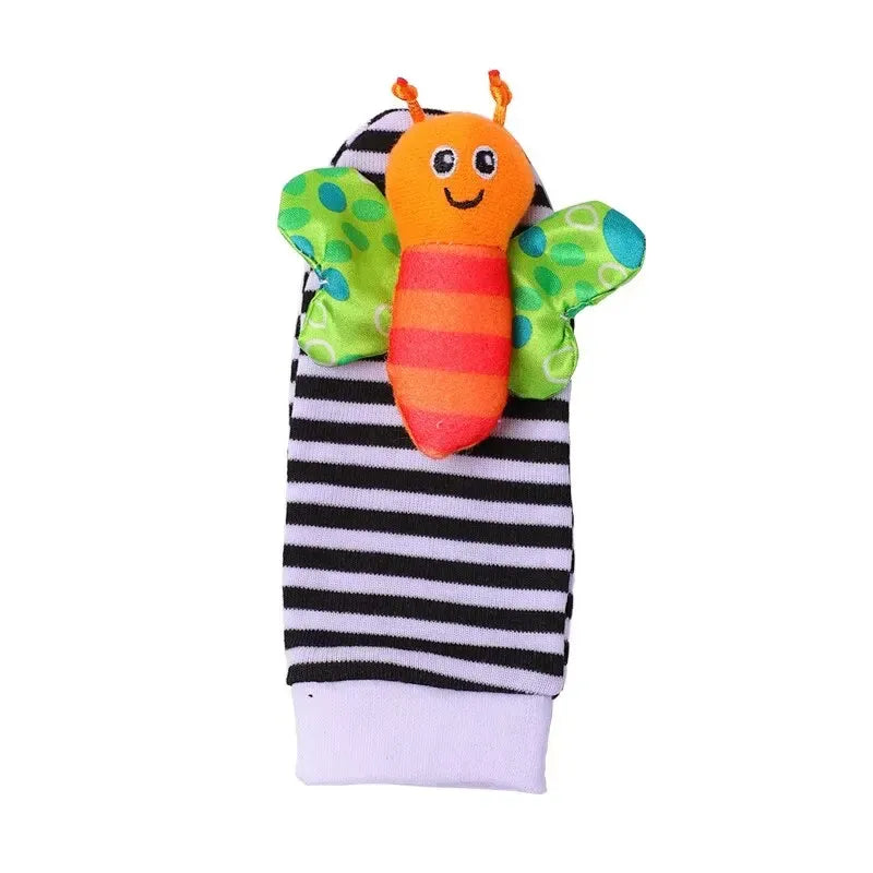 Baby Rattle Toy Set with Animal Socks
