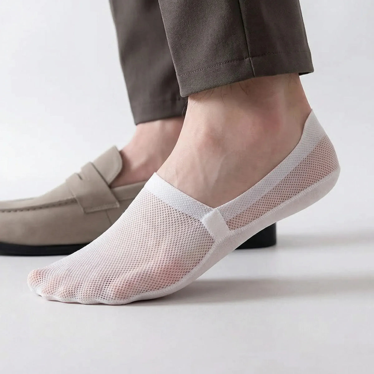 No-Show Anti-Slip Ankle Socks for Men