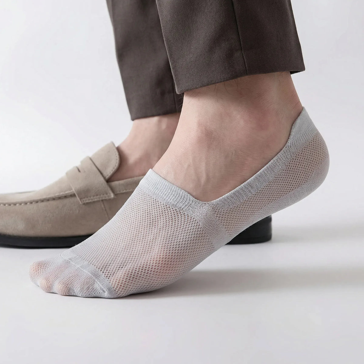 No-Show Anti-Slip Ankle Socks for Men