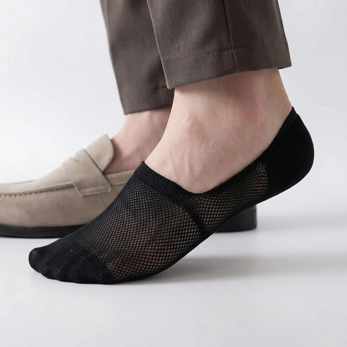 No-Show Anti-Slip Ankle Socks for Men