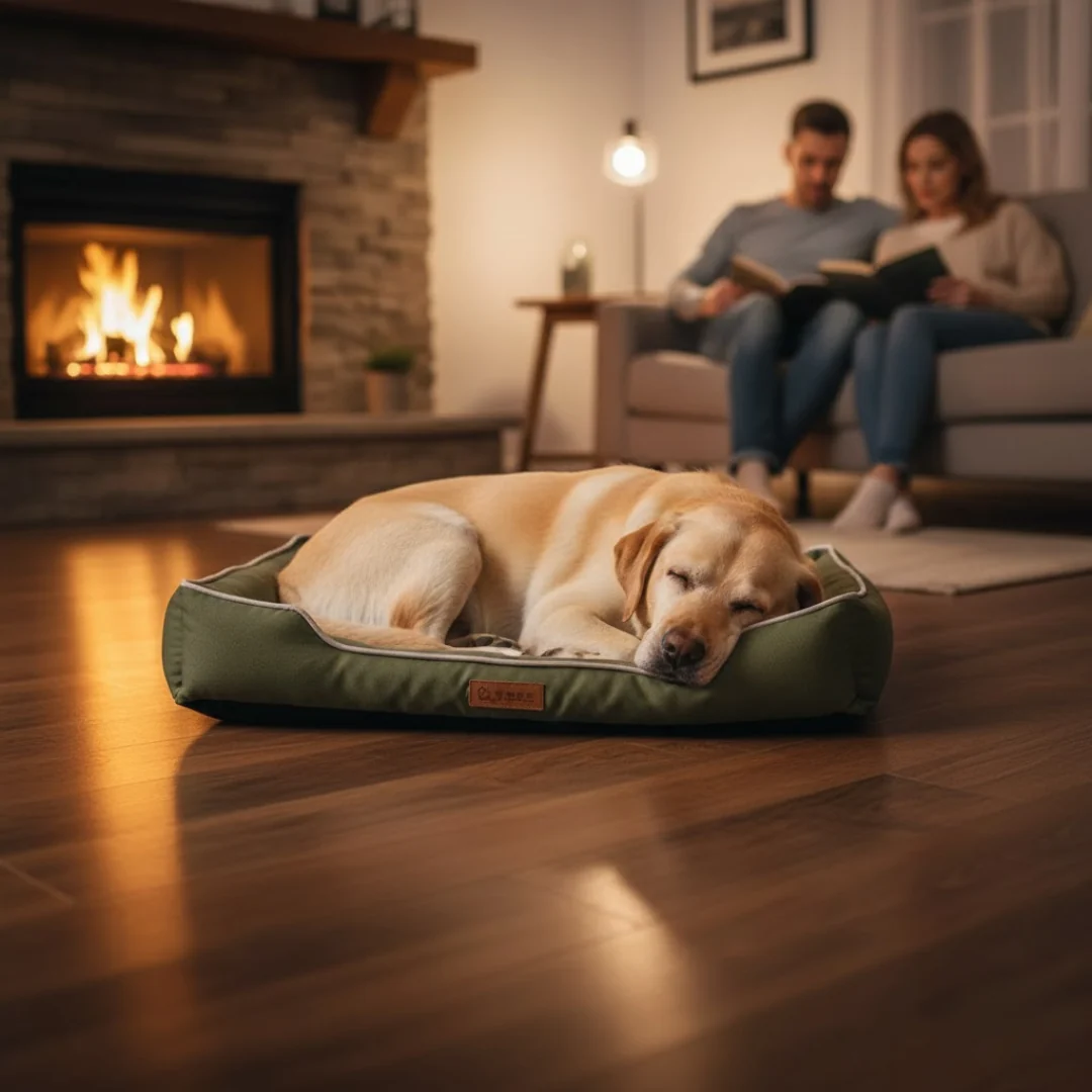 Foam Dog Bed with Washable Cover