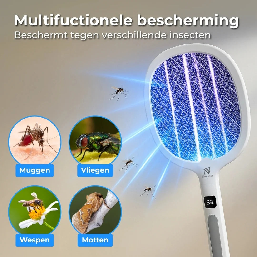 Rechargeable UV Electric Fly Swatter