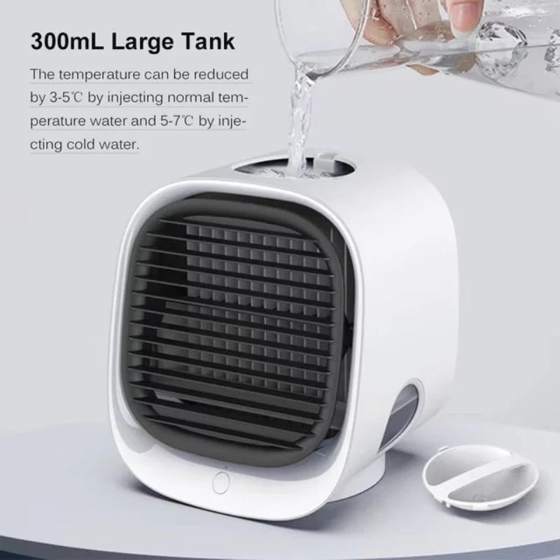 3-in-1 Personal Air Cooler with LED Light