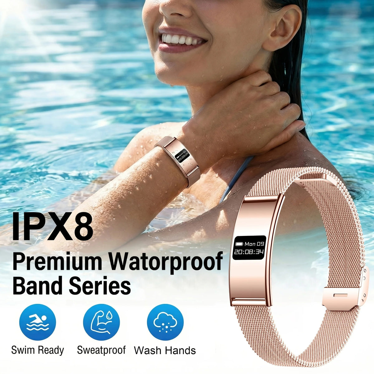 Ultra-Thin IPX8 Smartwatch