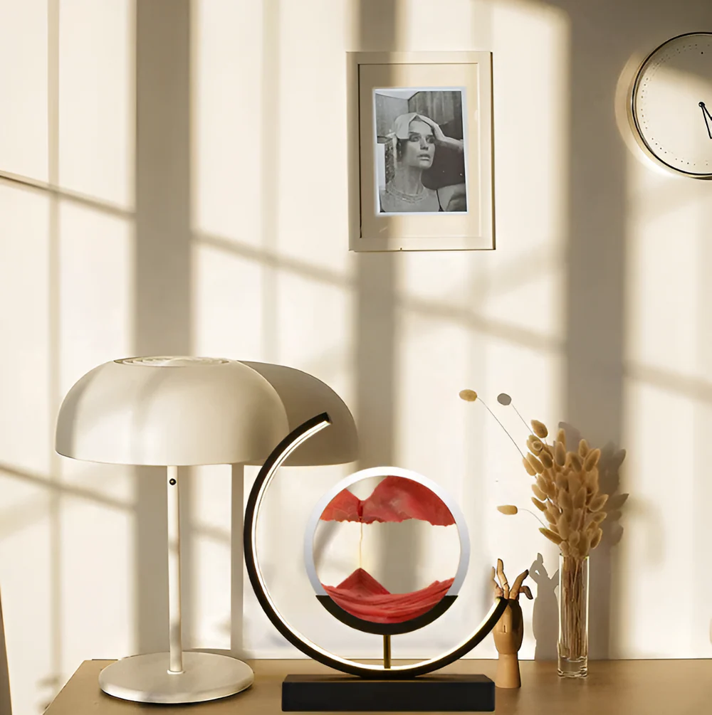 LED Sand Art Table Lamp with Remote
