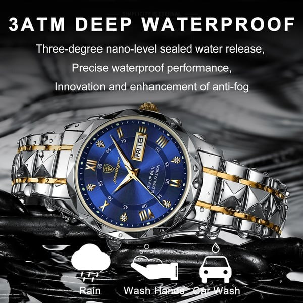 Men's Analog Quartz Watch with Date