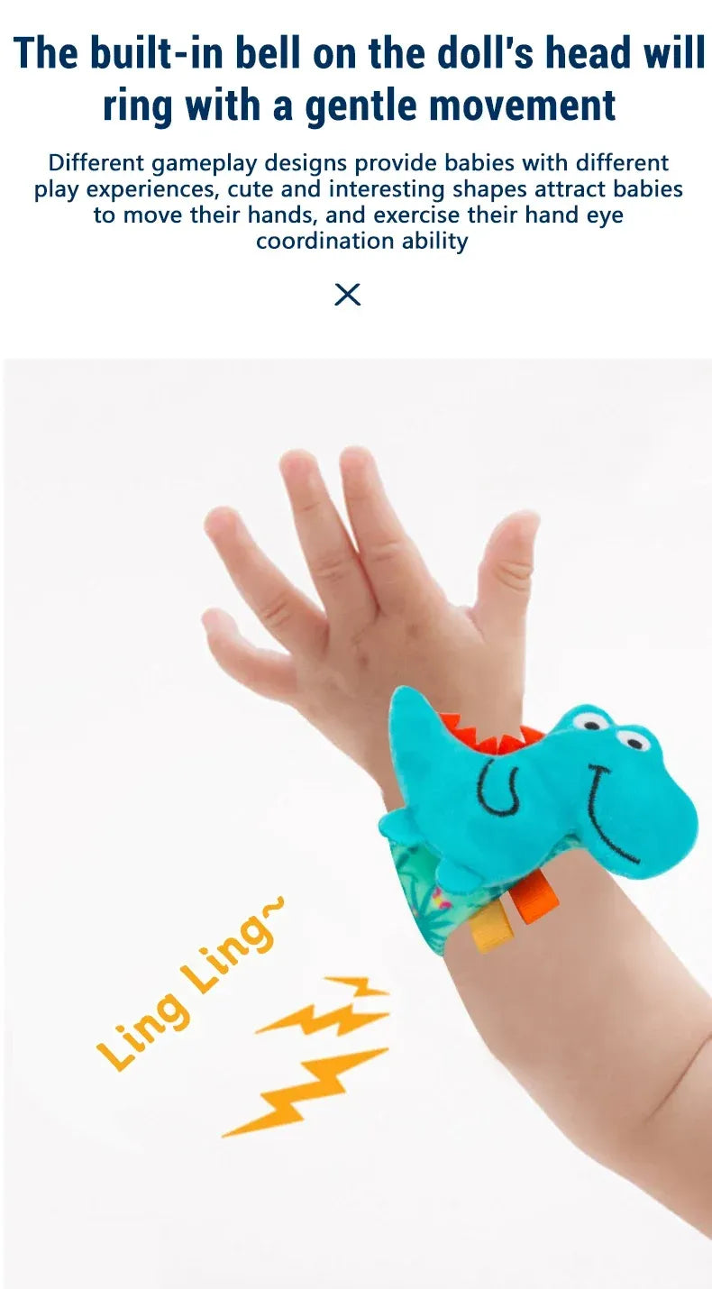 Plush Animal Wrist Rattle