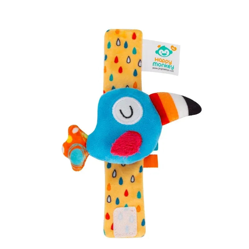Plush Animal Wrist Rattle