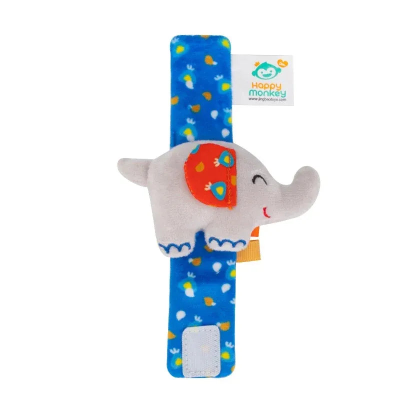 Plush Animal Wrist Rattle