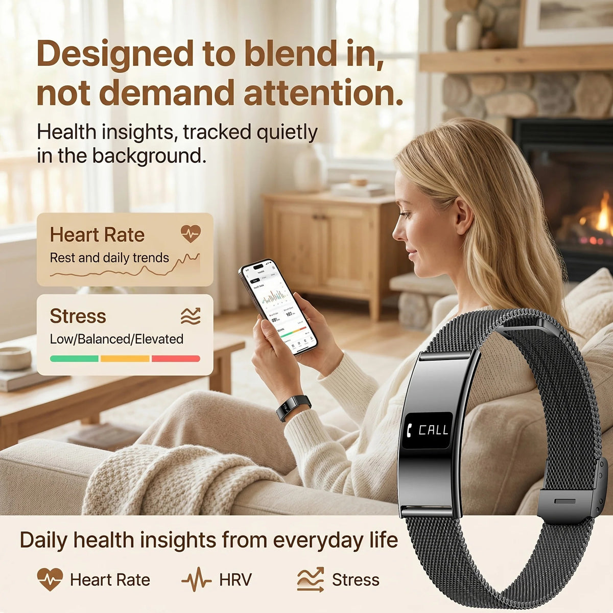 Ultra-Thin IPX8 Smartwatch
