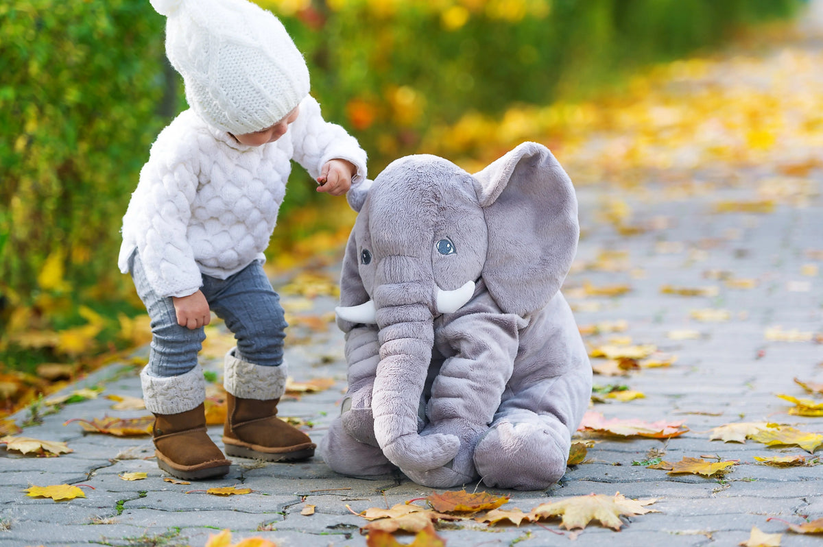 Plush Elephant Comfort Cushion