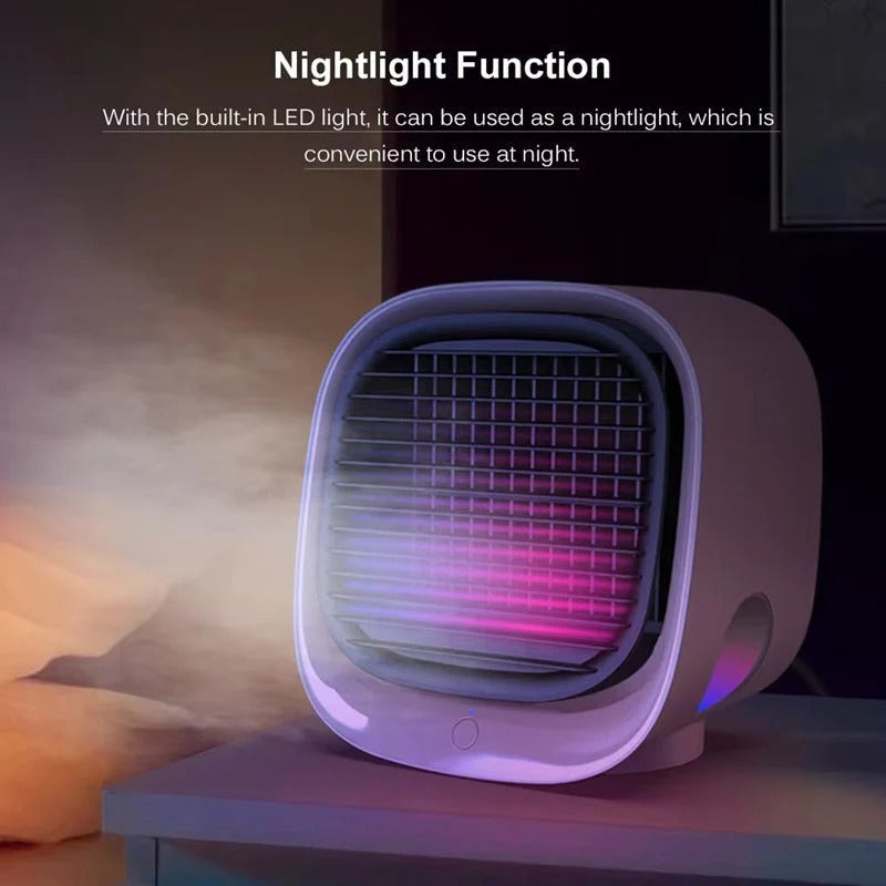 3-in-1 Personal Air Cooler with LED Light
