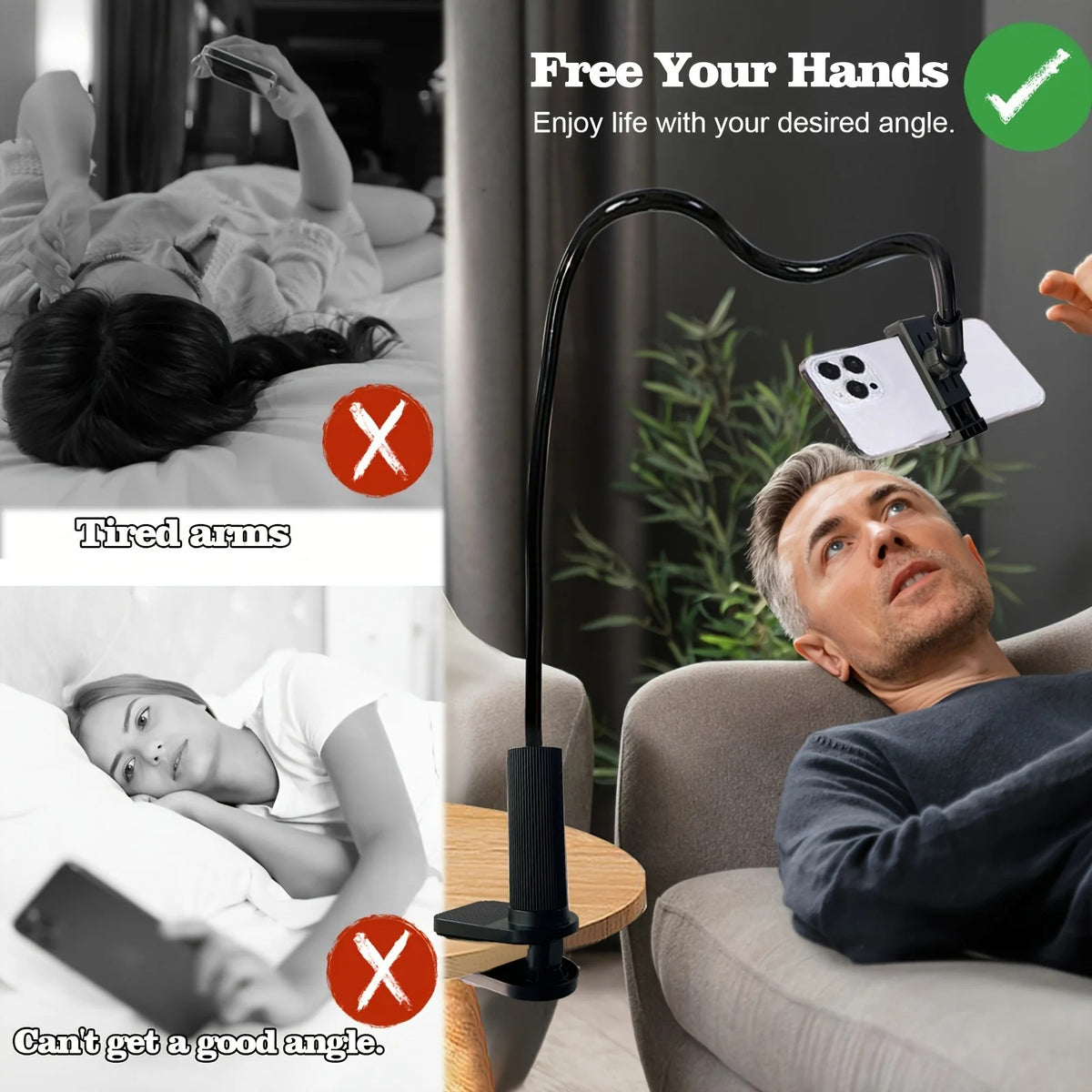 Flexible Gooseneck Phone Holder