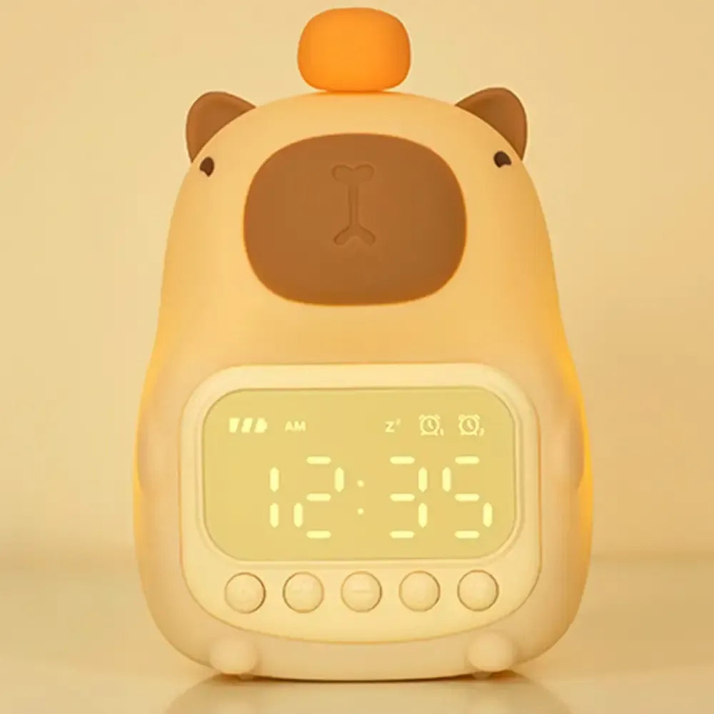 Capybara Alarm Clock with Night Light